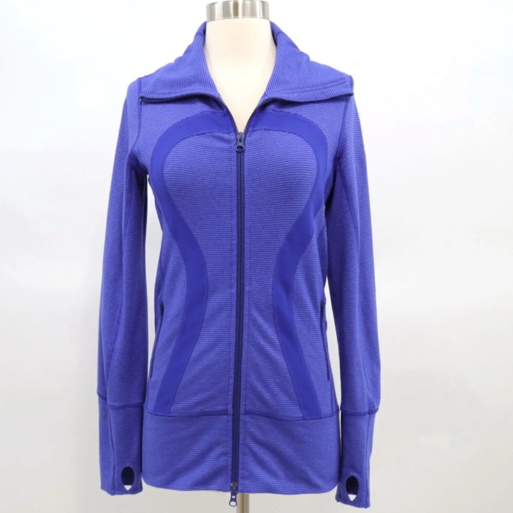Women's Purple Full-Zip Active Jacket